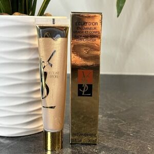 Vintage Yves Saint Laurent Eclat D'or Face‎ & Body Highlighter 1 oz RETIRED NEW